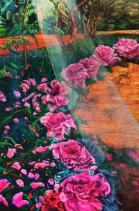 Fauzia Khan, 30 x 48 Inches, Oil on Canvas, Floral Paintings, AC-FK-044